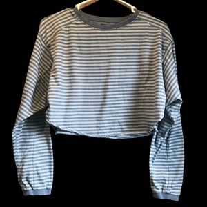 BDG Urban Outfitters Crop Top, Women’s Size S, Blue & White Striped.